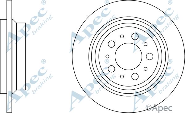 APEC BRAKING Тормозной диск DSK829